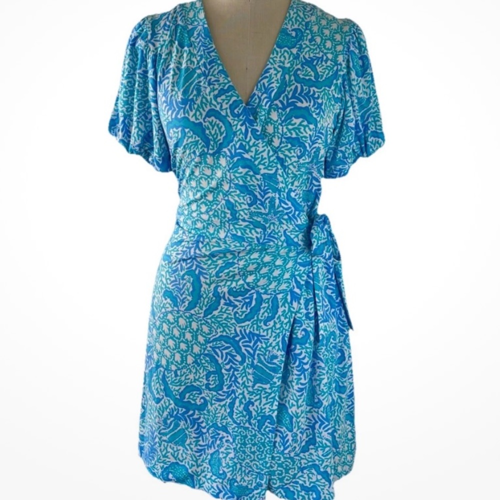 Lilly Pulitzer sailynn wrap skort romper new with tags size large